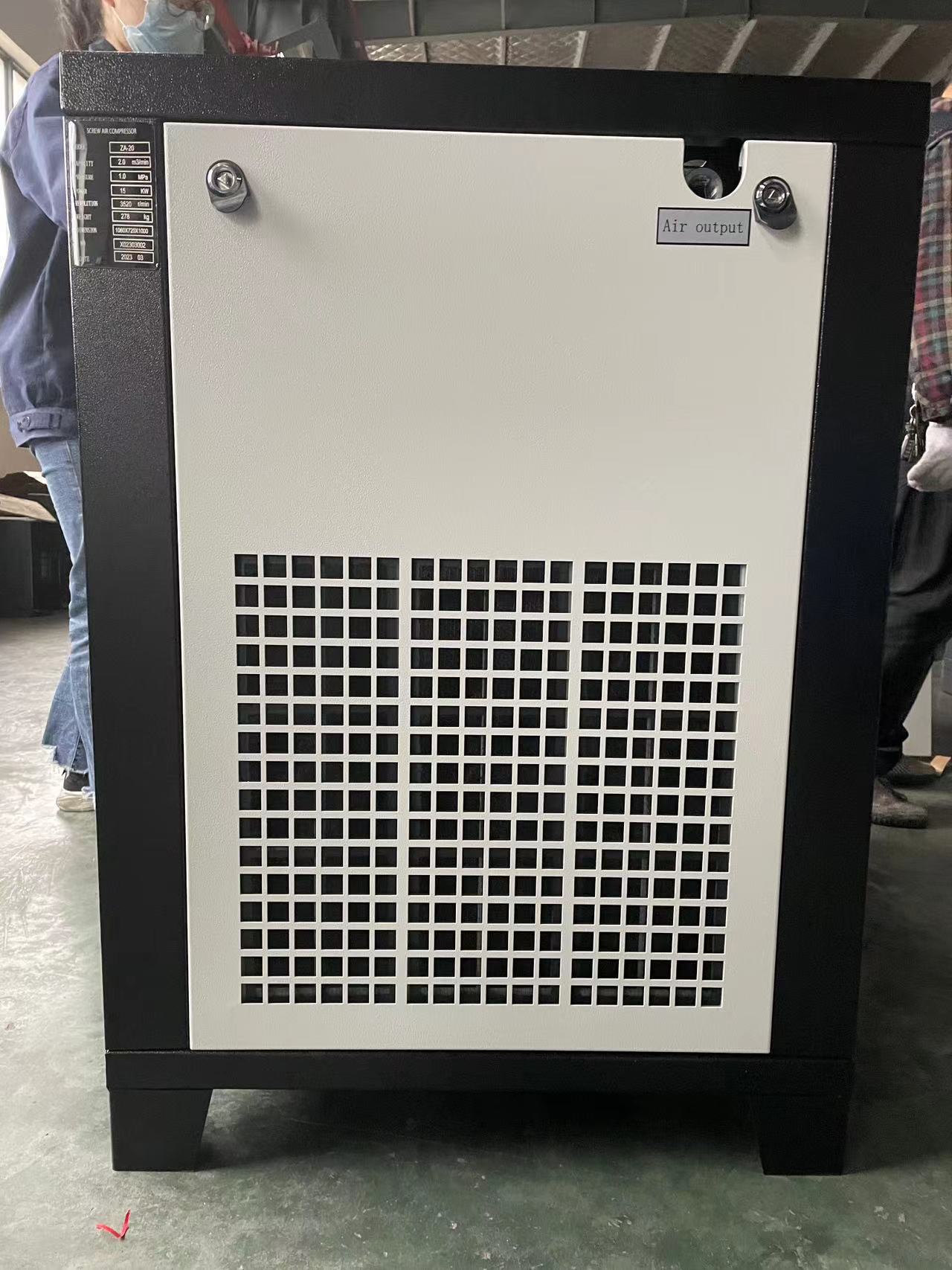 Proveedor chino 15kW Voltaje Dual Voltaje 220V/440V Tornillo de velocidad fija Compresor de aire