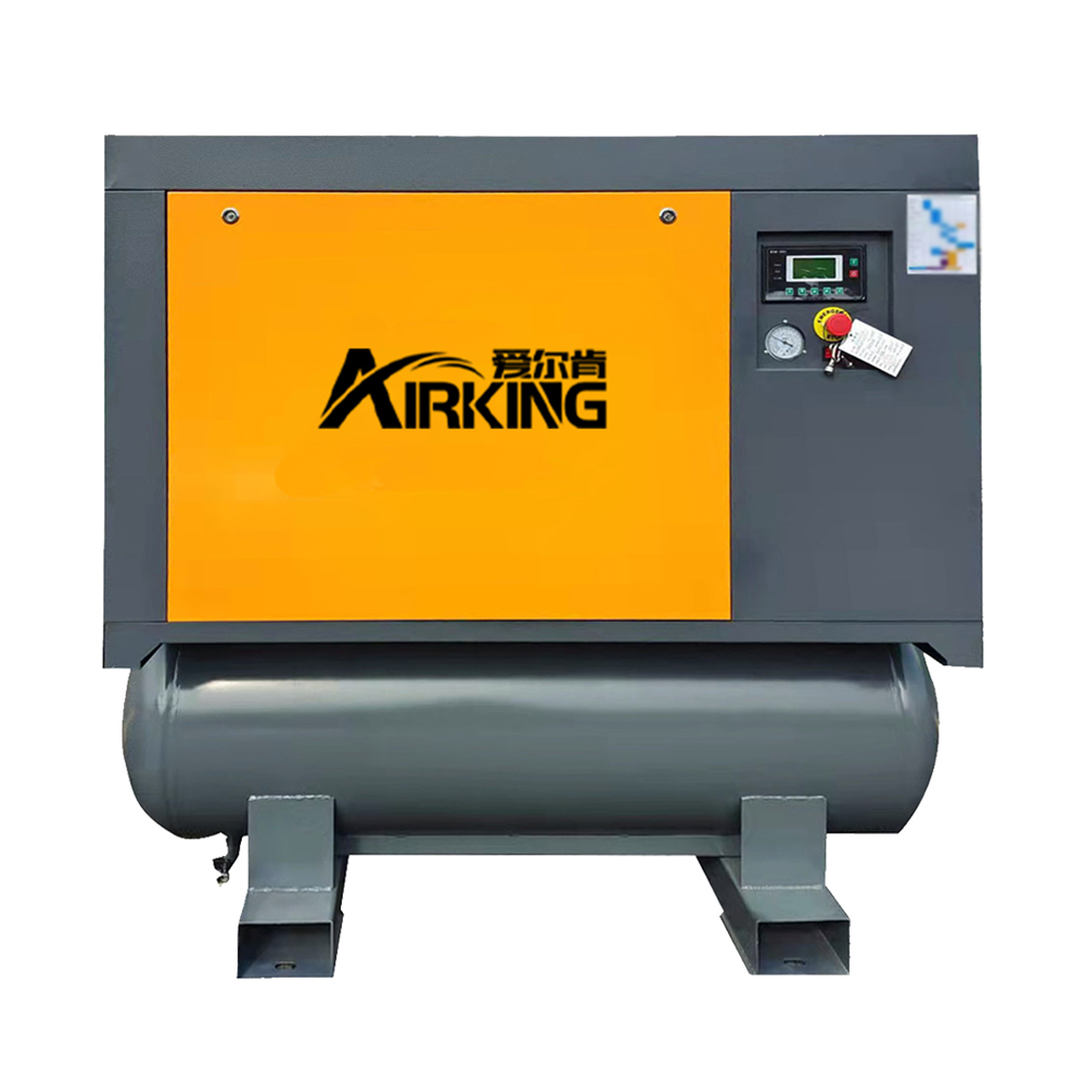 Compresor de aire de tornillo 10HP 8Bar AIRKING 3 en 1 secador incorporado con tanque receptor de aire