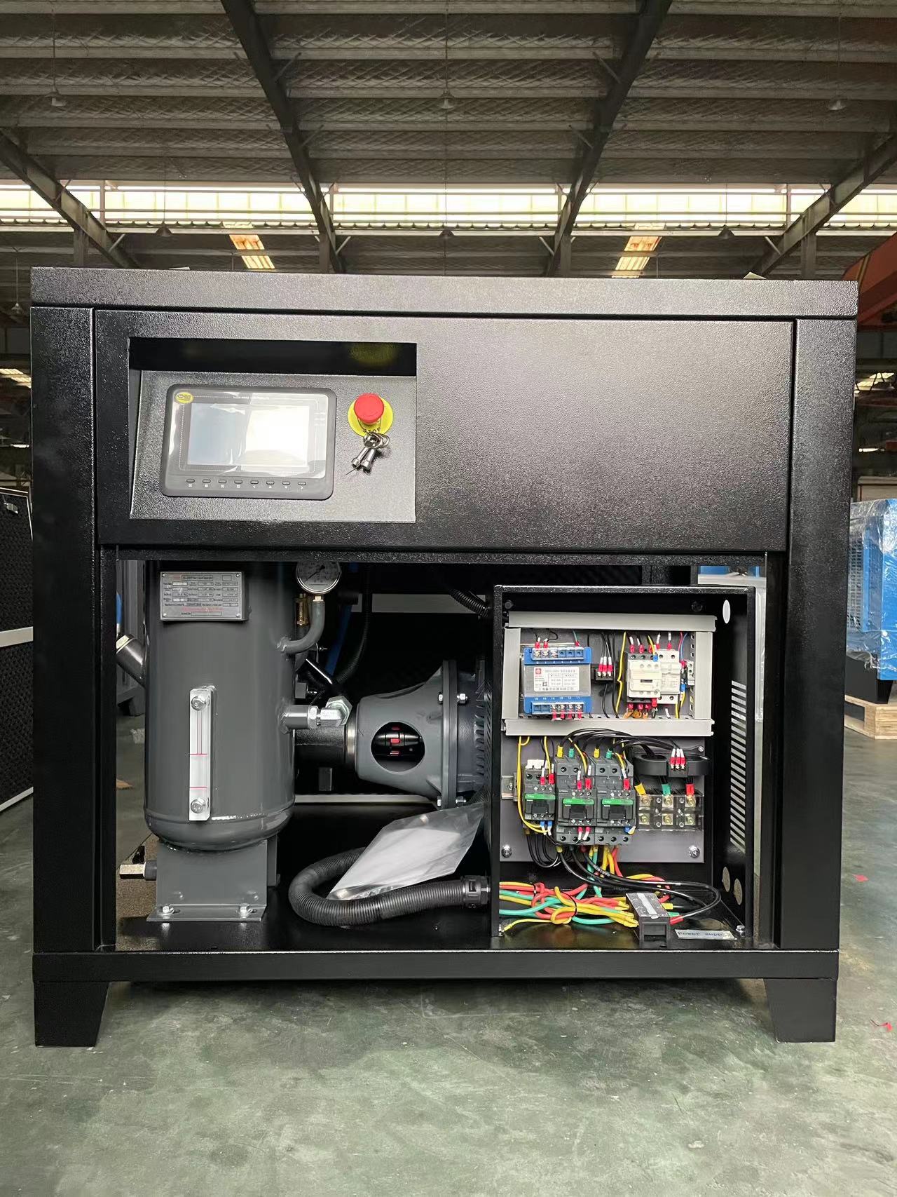 Proveedor chino 15kW Voltaje Dual Voltaje 220V/440V Tornillo de velocidad fija Compresor de aire