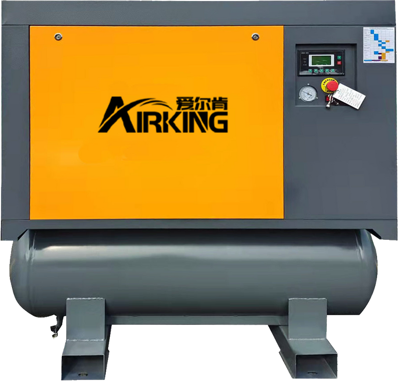 Compresor de aire de tornillo 10HP 8Bar AIRKING 3 en 1 secador incorporado con tanque receptor de aire