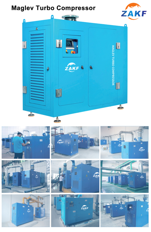 Soplador de levitación magnética ZAKF 670HP 502KW 130m3/min sopladores de ahorro de energía compresor centrífugo Turbo Maglev de alta eficiencia